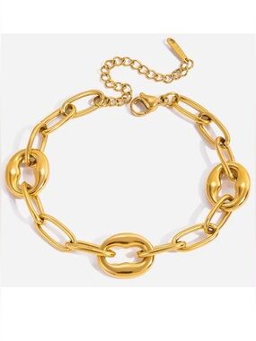 18K Gold Plated Chain Bracelet